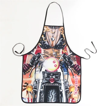 

Motorcycles Men Women Funny Printed Apron Bibs Home Cooking Baking Party Cattoon BBQ Cleaning Aprons Kitchen Cocina delantales