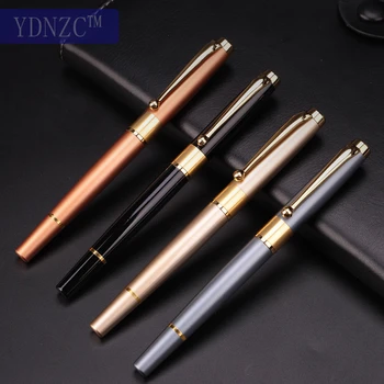 

Advanced business all metal fountain pen Iraurita 0.5mm nib Signature office School stationery Black grey orange champagne gold
