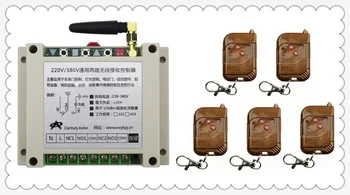 

AC220V 250V 380V 30A 2CH RF Wireless Remote Control Switch System 5 transmitter & 1 receiver relay Receiver Smart Home Switch