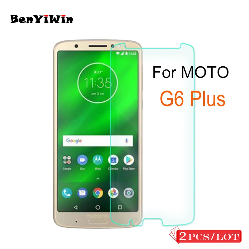 

2PCS Tempered Glass Scratch Proof Protective Film High Quality Case for MOTO G6 Plus Screen Protector for Motorola G6 Plus Glass