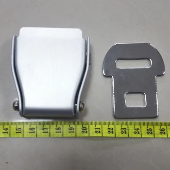 

Airplane Seat Belt Buckle Safety Seatbelts Clip Men Waist Belts Lock Buckles - Sliver Aluminum