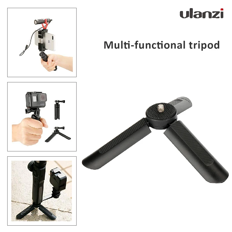 

Ulanzi Mini Tripod Stand for Selfie Stick Monopod Stabilizer on Cellphone DSLR Cameras,Portable Folding Desktop Stand Holder