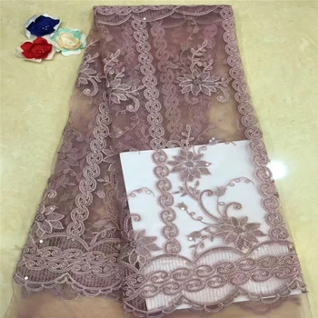 

VILLIEA Latest Design Onion African Tulle Lace Fabric High Quality African Lace Fabric With Sequin Lace Material For Bridal Lace