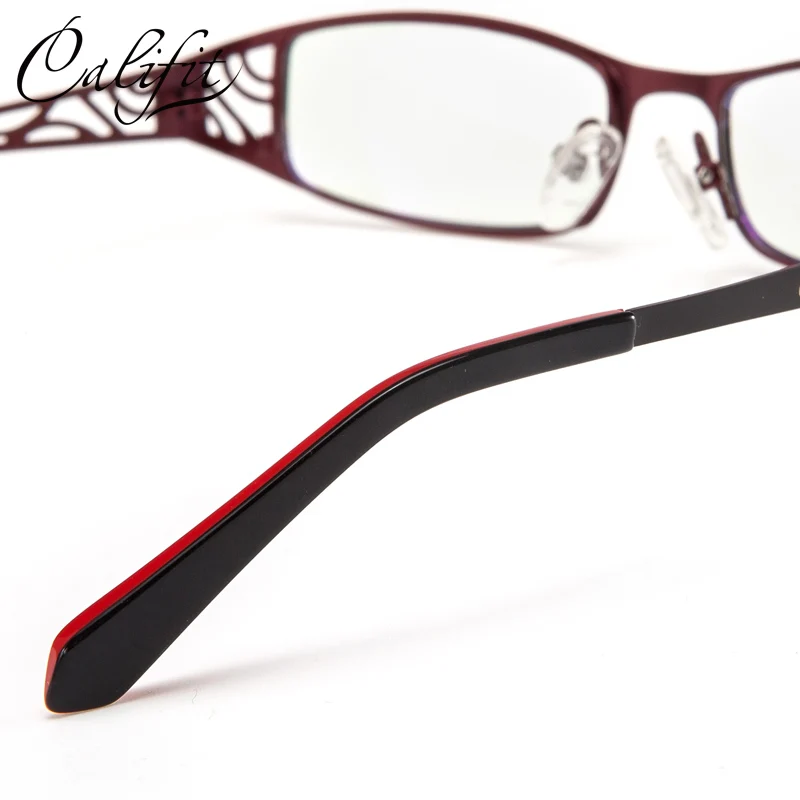 Optische Neue Design Damen Marke Titan Muster Elegante Frauen Gläser Linse 005 brillen Hohle Büro Califit qOHxtt