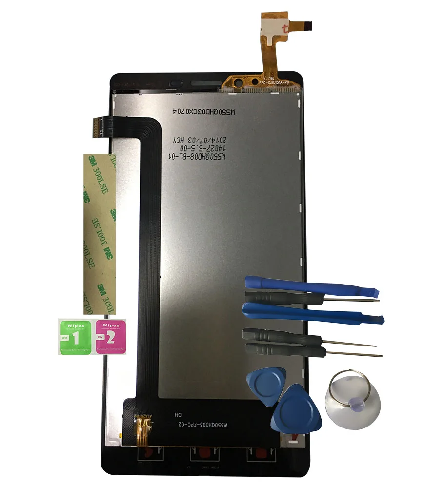 

LCD Display For W550QHD03-FPC-02 With Touch Screen FPC-XJBJ151A-V0 Digitizer Assembly Replacement With Tools+3M Sticker
