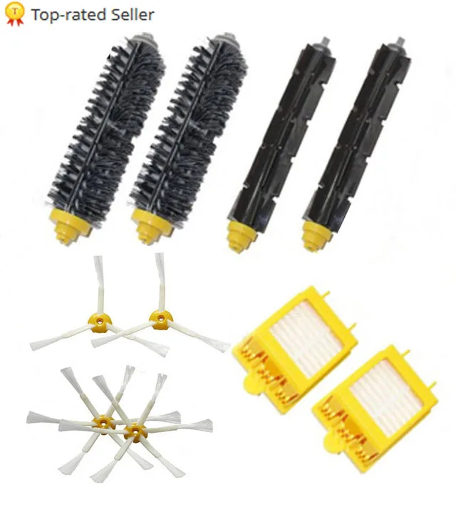 Bristle Brush Beater Side Brush Hepa Filter kit for iRobot Roomba 700 Series 770 