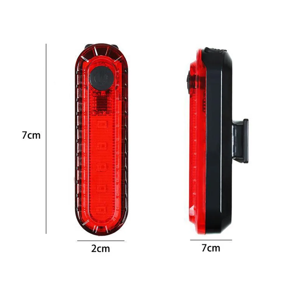 USB Перезаряжаемый светодиодный задний фонарь для горного велосипеда, безопасный велосипедный задний фонарь для ночной езды, COB предупреждающие огни ASD88