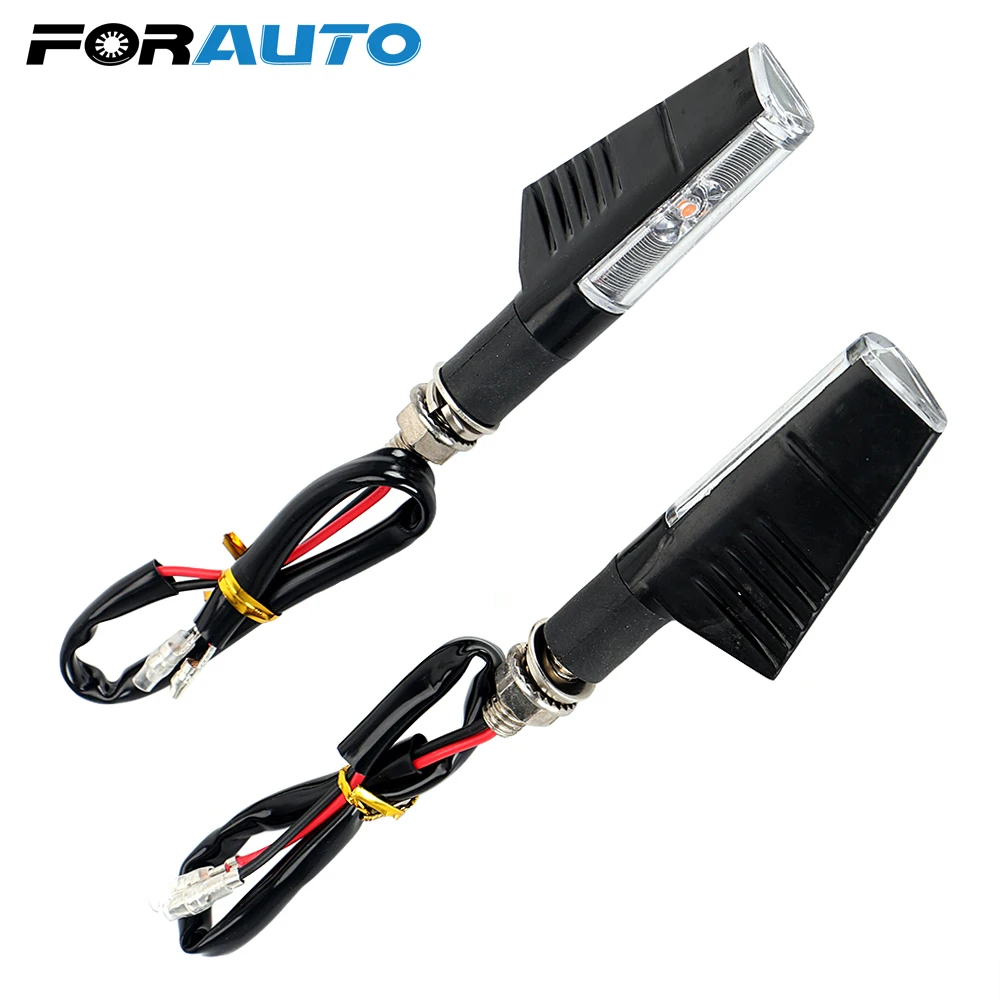 

FORAUTO 1 Pair Motorcycle Flasher Blinker Turn Signal Lamp Universal Motorbike Indicator Light High Power LED Turn Light