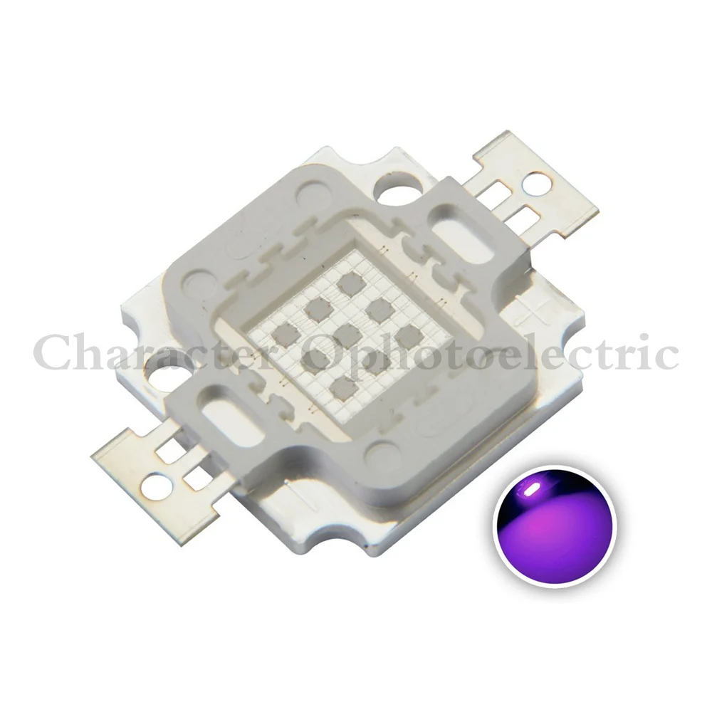 LED UV Purple LED integrated chips 365 375 385  395  405 425NM High Power COB Ultraviolet Lights 3/5/10/20/30/50/100 Watt