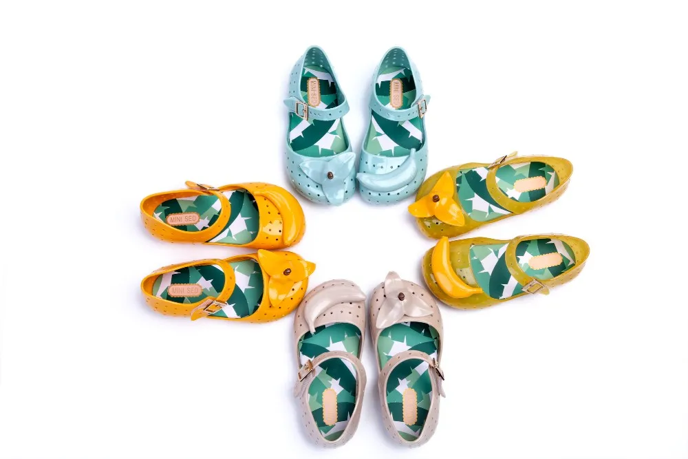 Размер 14 cm-16.5 см мини sed девушка сандалии Новинка 2017 года уровень непромокаемые сапоги для девочек Летняя обувь желе для детей ясельного