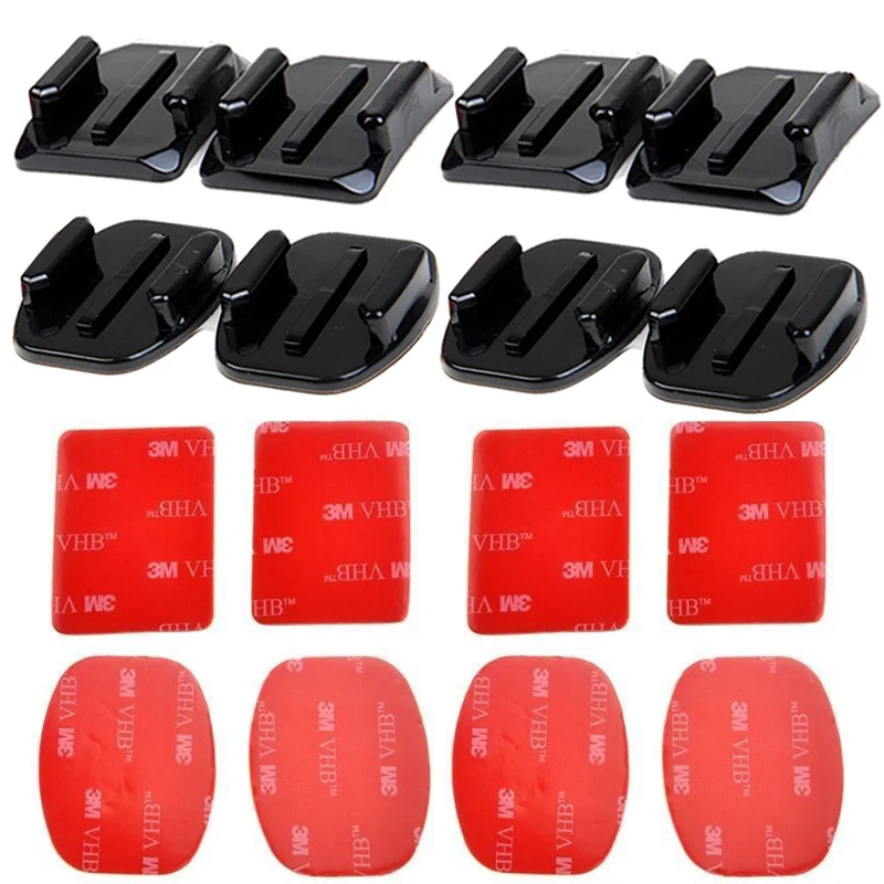 Wholesale SHOOT accessories Flat Curved Adhesive Mount Base with VHB For Gopro Hero 5 4 3 Session SJCAM SJ4000 SJ6000 H9 h9r Kits Buy Cheap SHOOT accessories Flat Curved Adhesive Mount Base with VHB For Gopro Hero 5 4 3 Session SJCAM SJ4000 SJ6000 H9 h9r Kits