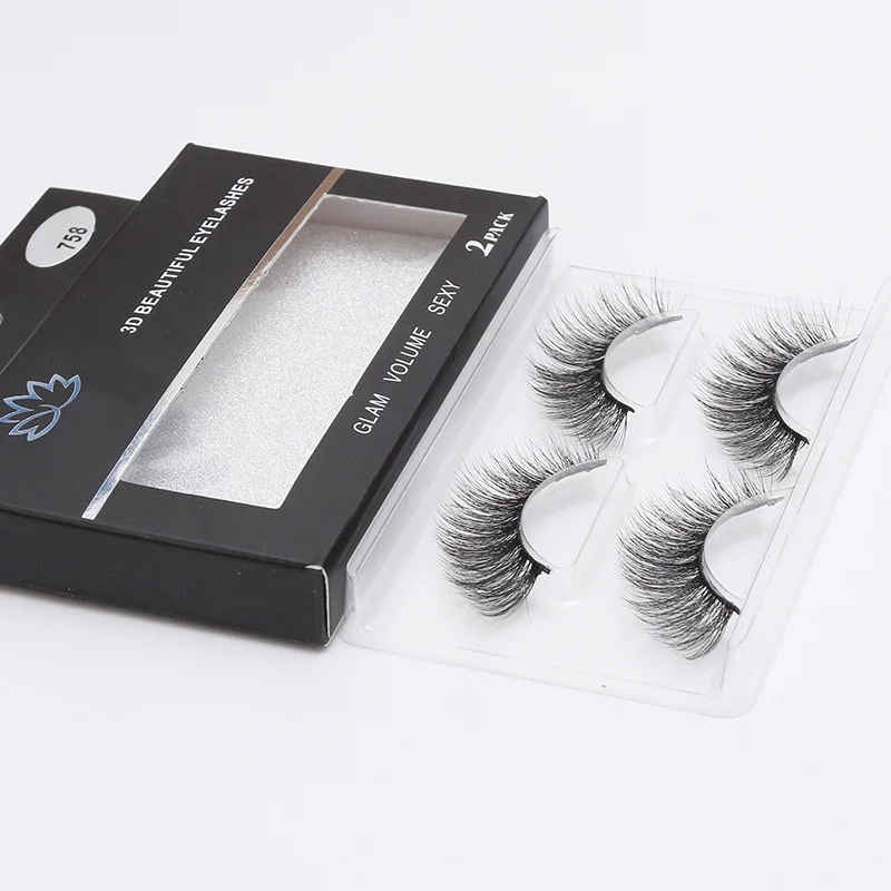 LEHUAMAO 2 Pairs 3D Mink Lashes Natural Long False Eyelashes Dramatic Volume Fake Lashes Makeup Eyelash Extension Silk Eyelashes LEHUAMAO 2 Pairs 3D Mink Lashes Natural Long False Eyelashes Dramatic Volume Fake Lashes Makeup Eyelash Extension Silk Eyelashes