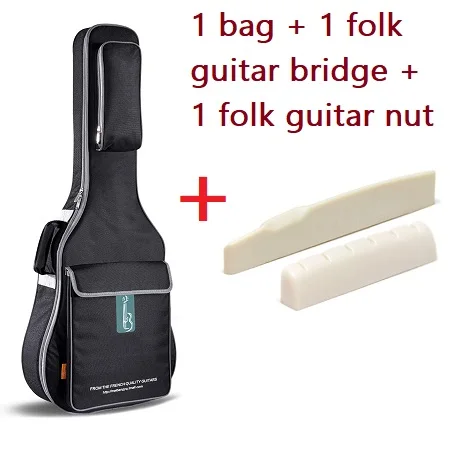 Многофункциональные карманы 40 дюймов 41 дюймов, водонепроницаемая сумка для народной гитары, холщовые чехлы для акустической гитары, Портативная сумка для путешествий, чехлы для гитар - Цвет: Combination 4