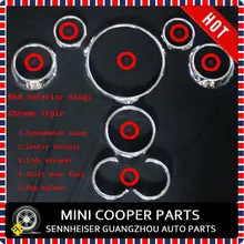 Фирменная Новинка с защитой от ультрафиолетового излучения, внутренние наборы хром Стиль чистый серебряный цвет для mini cooper R60(8 шт./компл