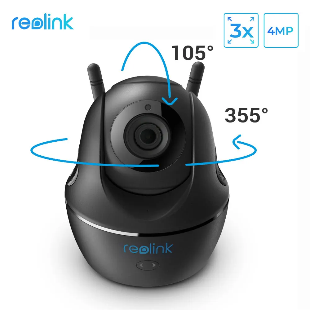 

Reolink C2 Super HD 4MP Baby Monitor 3x Optcial Zoom 2.4G/5G WiFi Camera with Pan&Tilt Mini Indoor Home Surveillance IP Camera