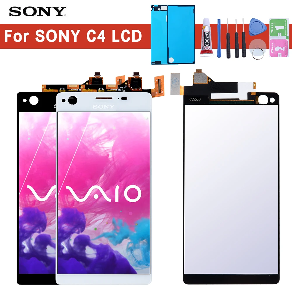 

Original For SONY Xperia C4 LCD Display E5303 with Touch Screen Digitizer Replacment Dual E5353 E5333 for SONY C4 LCD Display