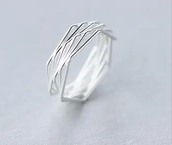 

Real. 925 Sterling Silver Twisted Knot Ring adjustable sterling-silver Ring jewelry GTLJ1060
