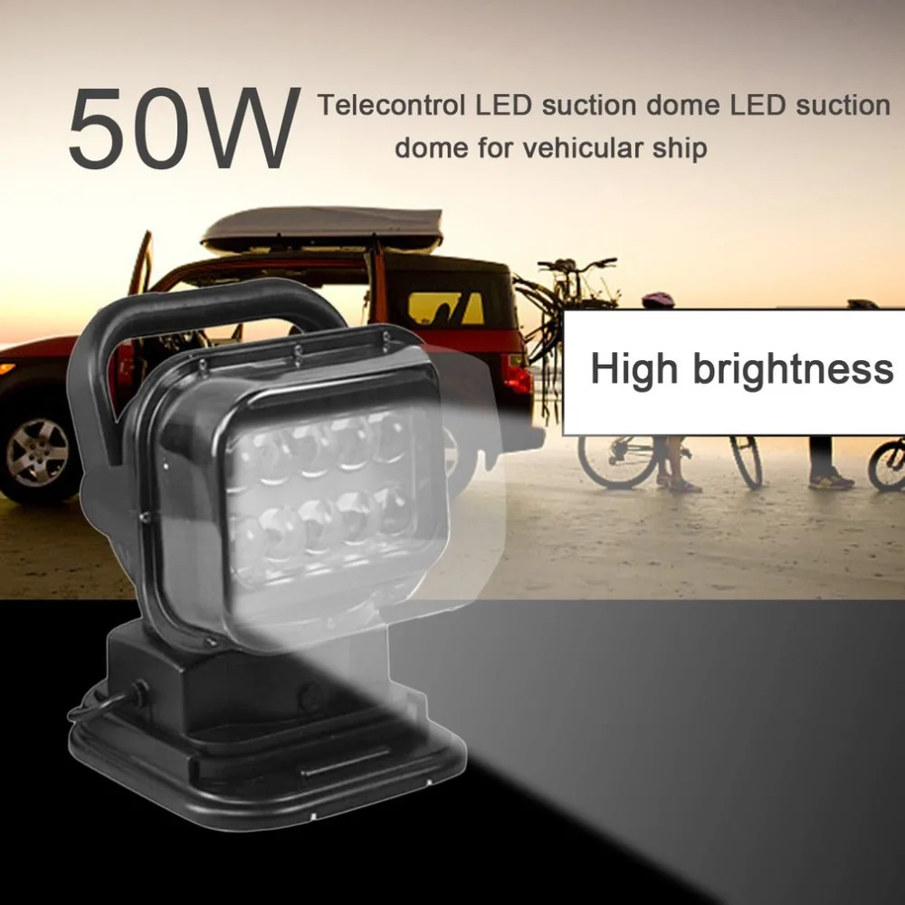 

Car Led Remote Control Light Outdoor Work Light Marine Spotlight Car Remote Control Ceiling Lamp Searchlight