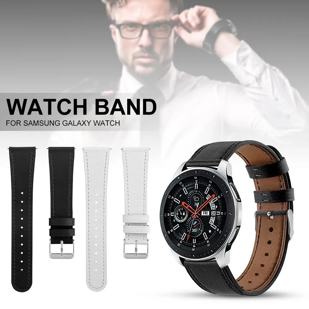 

For Samsung Galaxy Watch 46MM Smart Watch Genuine Printed Leather Watch Band For Gear S3 Fssil Q Explorist/Q Marshal Gen 2
