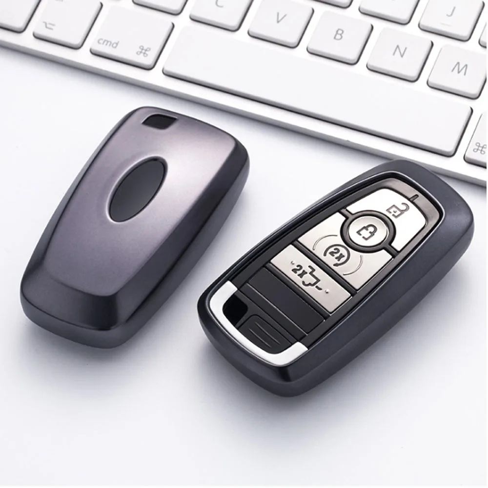 

TPU car key cover case for ford mondeo 2017 MKC MKX MKZ Lincoln focus edge kuga eco sport 3 4 button key Car styling Accessories