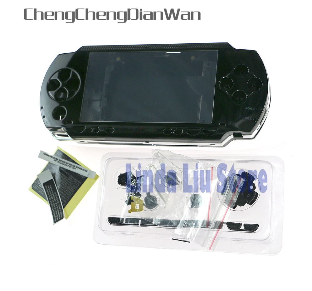 Чехол накладка chengdianwan с полным корпусом кнопками и винтами для PSP 1000 замена|case