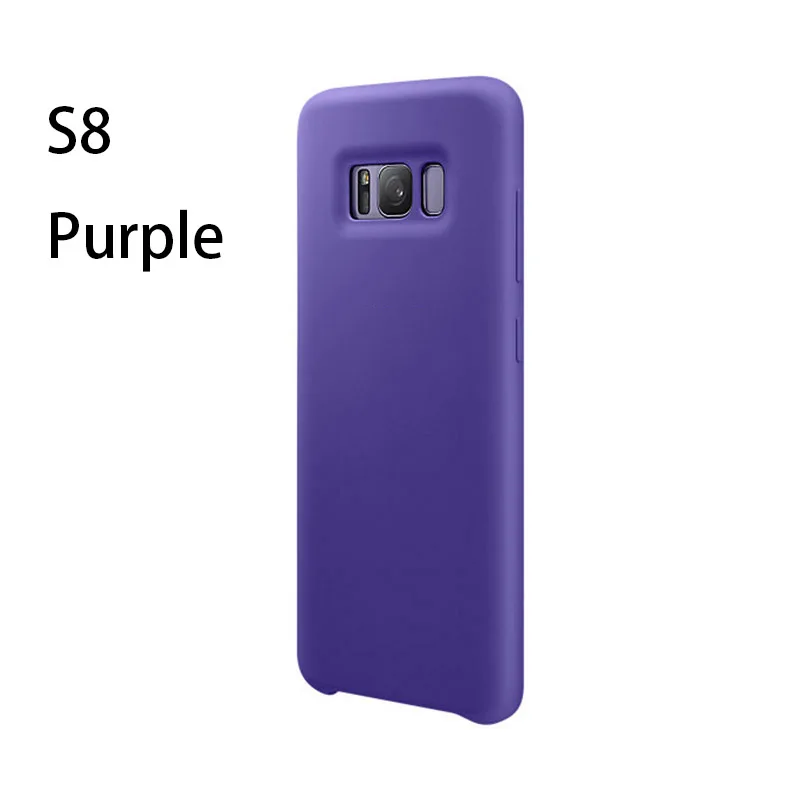 Для samsung Galaxy S8 S8Plus Note8 S9, силиконовый чехол, 360 Защита, роскошный мягкий силиконовый милый противоударный чехол на заднюю панель - Цвет: S8 purple