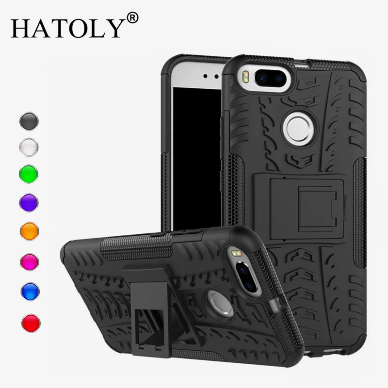 

Capa Xiaomi Mi A1 Case Anti-Knock TPU & PC Phone Case For Xiaomi Mi A1 Cover Xiaomi MiA1 Xiaomi Mi 5X Holder Stand Funda HATOLY