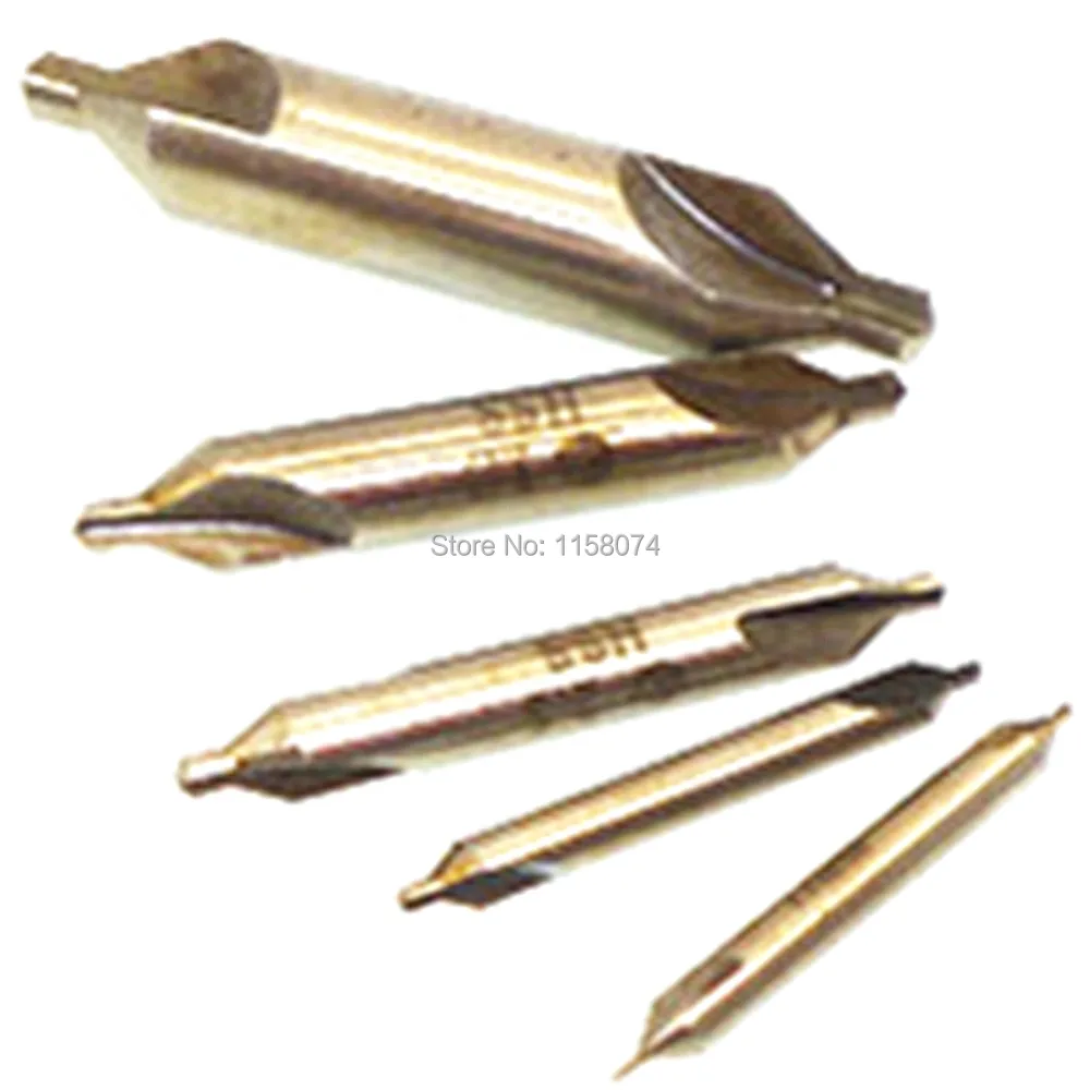 

5x 60 Degree Hss Combined Center Drill Lathe Mill Countersinks Bit Double End Metric 1mm 1.5mm 2.5mm 3.15mm 5mm Countersink Bits