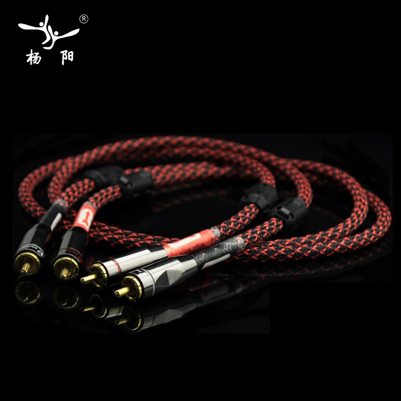 YYAUDIO Canare L 4E6S HIFI RCA кабель SPDIF цифровой аудио кабель/утолщенный настенный Budweiser