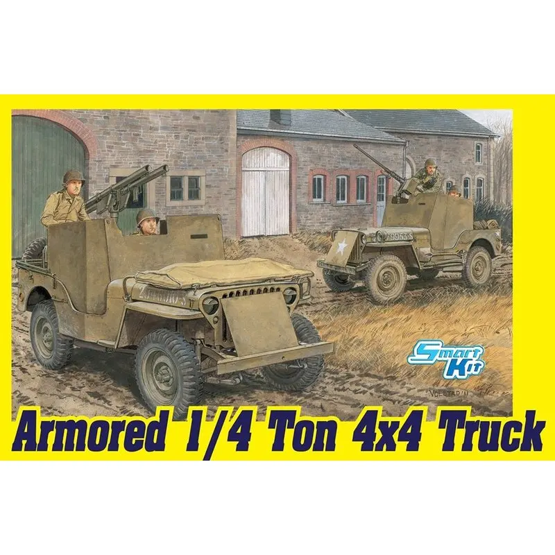 DRAGON 6727 1/35 бронированный 1/4 тонны 4 × грузовик-масштаб модельный комплект | Игрушки