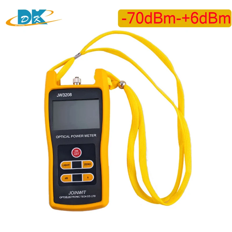 

JW3208 handheld optical power meter -70dBm-+6dBm Fiber Optical Power Meter Testing instrument for optical fiber network