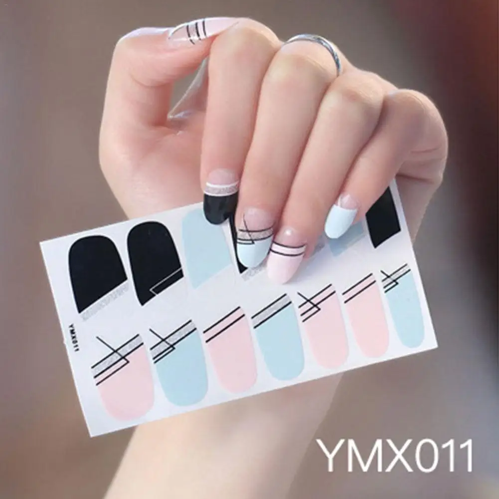 

Nail Sticker Korea Full Cover Sticker Wraps Decorations DIY Manicure Slider Nail Vinyls Nails Decals Manicure Art