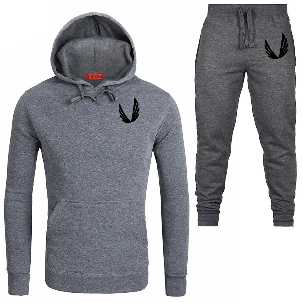 

New Fashion Hoodies Sweatshirt Men/Women 2019 Autumn winter Hoodie Tracksuit Sport Suit+Sweatpants Suits Fleece Hooded Pullover