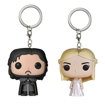 2019 New Game Of Thrones A Song of ice and fire Jon Snow Targaryen Pocket Keychin Toys Game Of Thrones action figures keychain