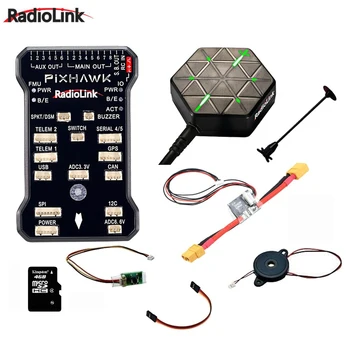 

Original Radiolink PIXHAWK Flight Controller M8N GPS for AT9/AT10 Remote Controller OSD DIY RC Multicopter Drone