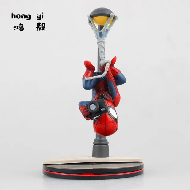 spiderman returning heroes spiderman lamp upside down camera scene