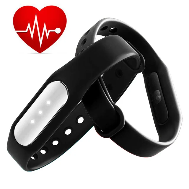 Оригинал Miband Ми Группа 1 S монитор Сердечного Ритма Смарт-Браслет Браслет Для Android 4.4 iOS 7.0 Шагомер Фитнес-Трекер