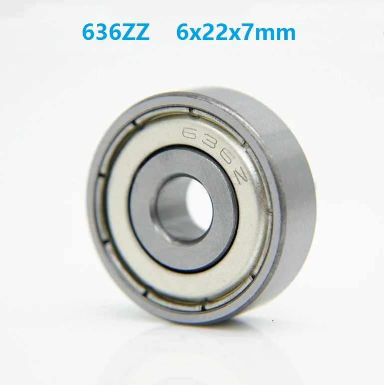 500pcs/lot 636ZZ 636 ZZ 636 ZZ 6*22*7mm Deep Groove Ball bearing Mini ...