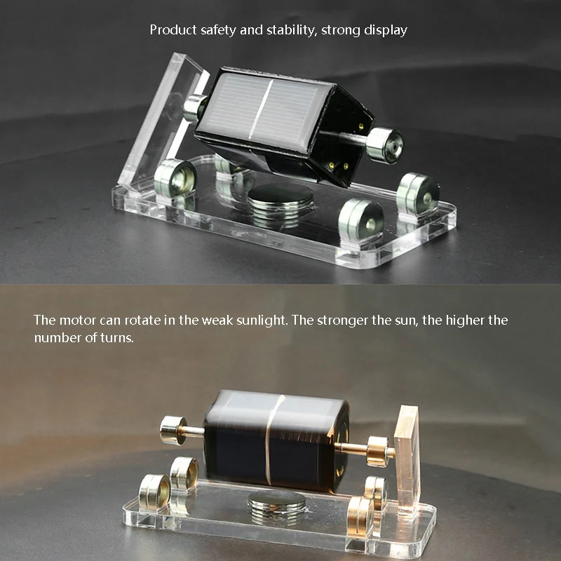 Solar Horizontal Four-Side Magnetic Levitation Mendocino Motor Stirling Engine Education Model