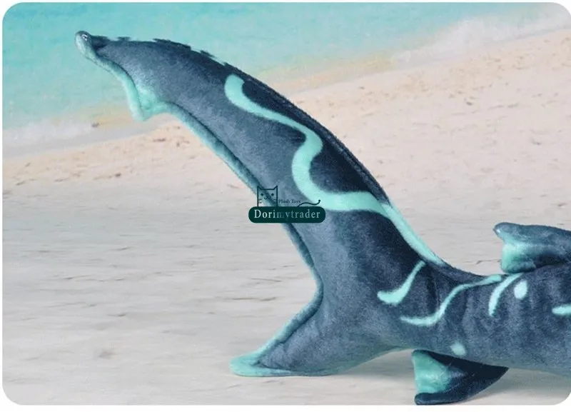 Dorimytrader 100cm X 53cm Emulational Hammerhead Shark Stuffed Toy Giant Soft Plush Sea Animal Shark Doll Pillow  Free Shipping DY61261 (13)