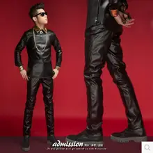 27-44! новая мужская одежда певица Мода DJ DS личности мотоцикл кожаные штаны плюс размер Мужские Сценические костюмы