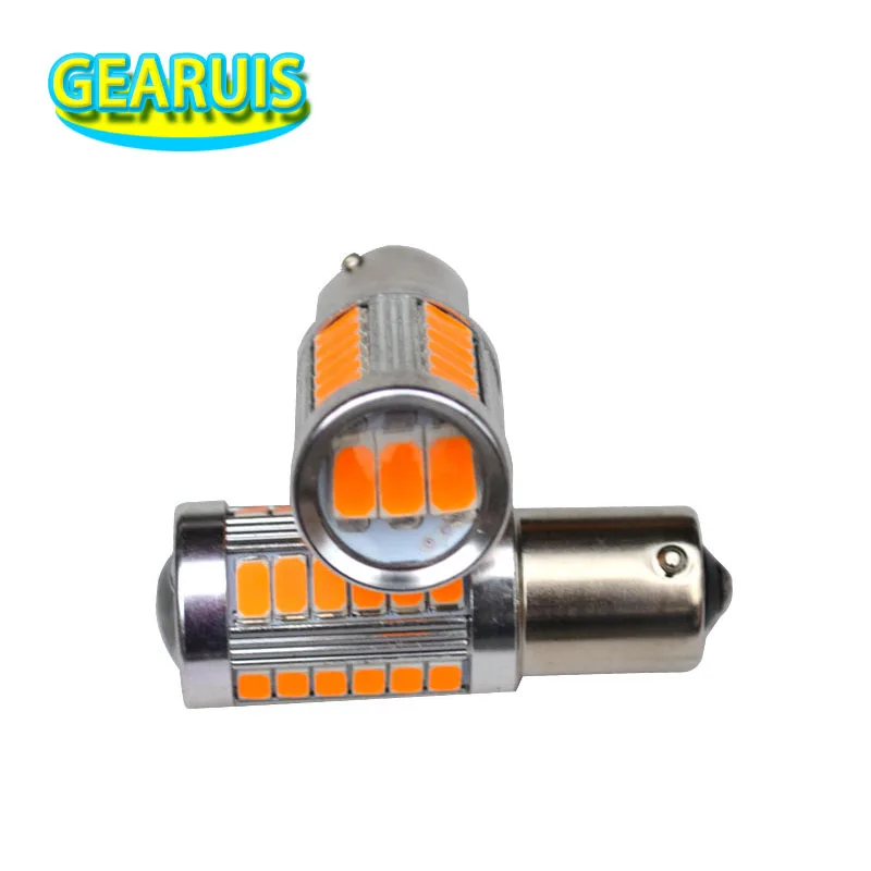 10 шт. Автомобильные светодиодные лампы 1156 BA15S P21W 33 led 5630 5730 smd BAU15S задние стоп