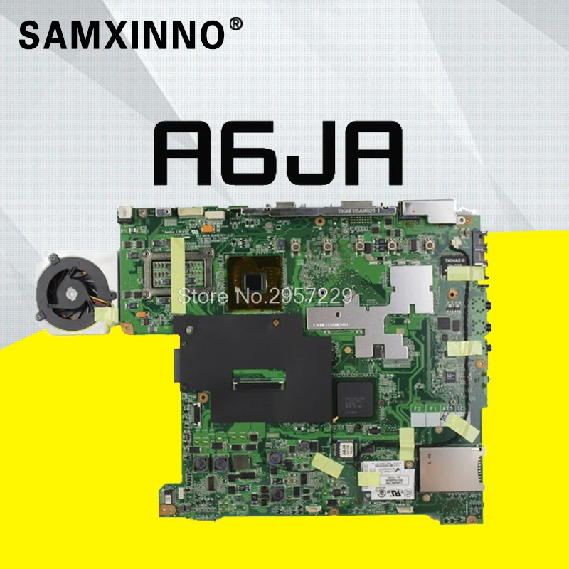 

A6JA Mainboard For ASUS A6J A6JA A6JC A6JM Z92J Laptop Motherboard 100% Tested Motherboard S-6