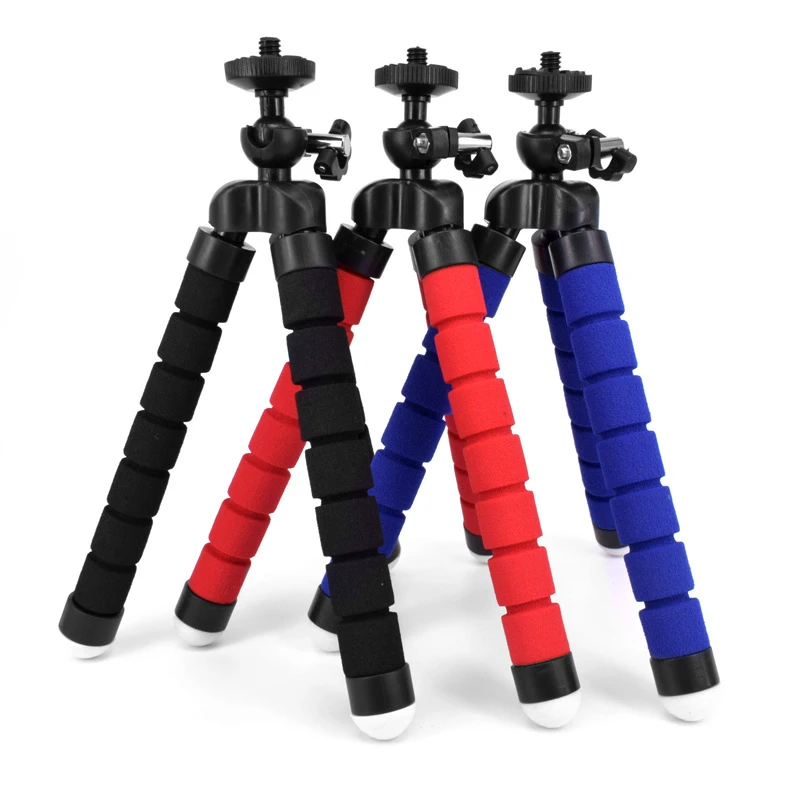 

Mini Tripod for Phone with Clip Flexible Sponge Octopus Tripod 3 Colors Pocket Tripod for Mobile iPhone Samsung Xiaomi Huawei