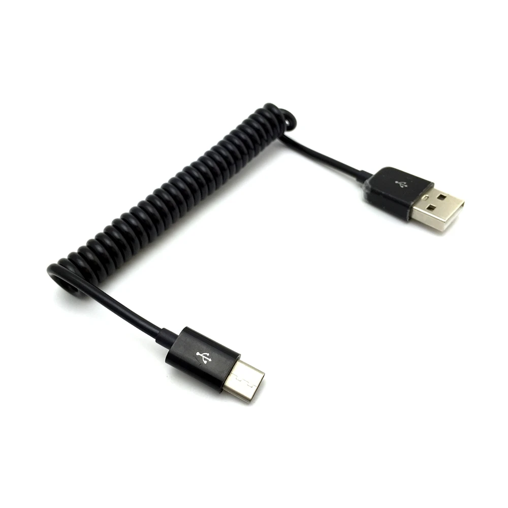 3 м пружинный спиральный выдвижной гибкий usb кабель типа c для зарядки данных letv le1