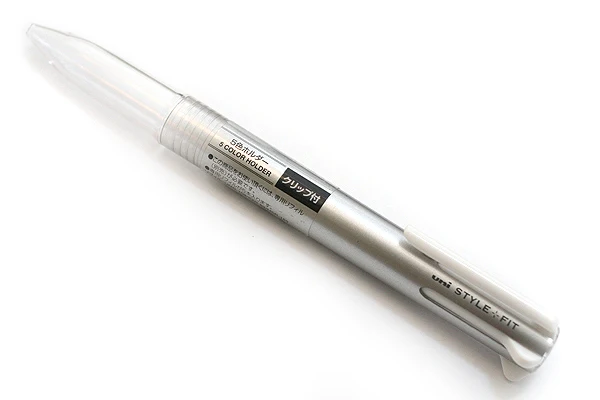 Япония Uni стиль Fit мульти ручка компонент тела Подходит для стиль Fit заправки UE5H-258(только ручка корпус - Цвет: Silver