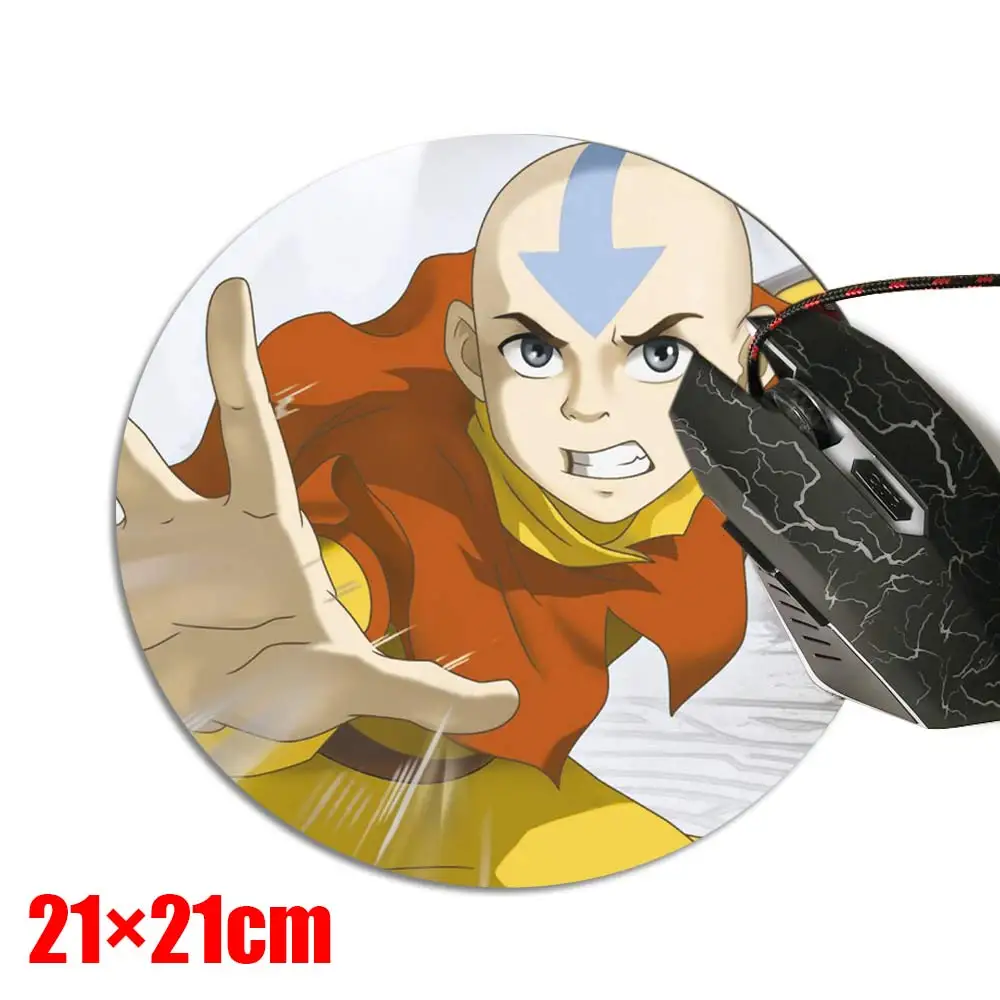 Аватар Aang Катара износостойкий коврик для мыши настольная панель циркулярная