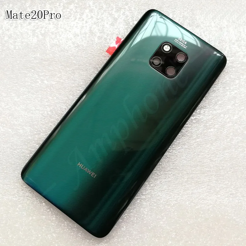 Оригинальная задняя крышка из закаленного стекла для huawei mate 20 Pro, запасные части, задняя крышка для батареи, корпус+ рамка для камеры+ крышка для вспышки