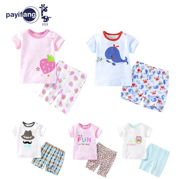 

summer boy clothes newborn baby set Animal T-shirt tops+shorts costume infant clothing new born outfit babies suit 2019