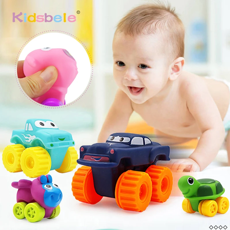 Voiture En Caoutchouc Souple Pour Garcons Et Filles 5 Pieces Vehicules A Pousser Et Roues Arriere Jouets De Bain D Eau Pour Enfants Jouet Rampant En Bas Age Aliexpress Jeux Et Loisirs
